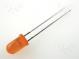 LED  5mm  orange  8÷30mcd  60°  20mA  2÷2.5V  Front  convex