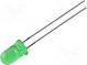 LED  5mm  green  8÷20mcd  60°  Front  convex