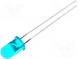 LED  5mm  blue  40÷60mcd  60°  20mA  3.8÷4.5V  Front  convex
