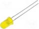LED  5mm  yellow  20mcd  60°  Front  convex