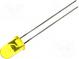 LED  5mm  yellow  20÷80mcd  30°  Front  convex