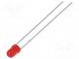 LED  3mm  red  0.8÷2mcd  50°  Front  convex  No.of term  2