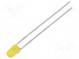 LED  3mm  yellow  0.7÷1.5mcd  50°  Front  convex  No.of term  2
