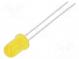 LED  5mm  yellow  1÷3mcd  30°  2mA  1.85÷2.5V  Front  convex