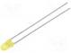 LED  3mm  yellow  110÷250mcd  60°  Front  convex