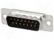 D-Sub  PIN  15  plug  male  soldering  for cable  gold flash  250V