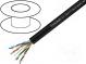 Wire  U/UTP  5e  outdoor  solid  Cu  4x2x24AWG  polyetylene  black
