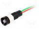 Indicator  LED  recessed  24VDC  24VAC  Cutout  Ø11mm  IP40  plastic