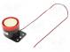 Sound transducer  siren  130mA  Ø  54mm  H  47mm  12VDC  L  71mm  62g
