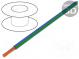 Wire  LgY  stranded  Cu  0.35mm2  blue-green  PVC  300/500V  200m
