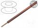 Wire  LgY  stranded  Cu  0.5mm2  brown-red  PVC  300/500V  100m