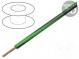 Wire  LgY  stranded  Cu  0.5mm2  green-black  PVC  300/500V  100m