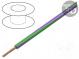 Wire  LgY  stranded  Cu  0.5mm2  green-violet  PVC  300/500V  100m