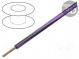 Wire  LgY  stranded  Cu  0.75mm2  black-violet  PVC  300/500V  100m