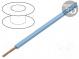 Wire  LgY  stranded  Cu  1mm2  light blue  PVC  300/500V  100m