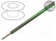 Wire  LgY  stranded  Cu  1mm2  brown-green  PVC  300/500V  100m
