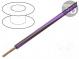 Wire  LgY  stranded  Cu  1mm2  brown-violet  PVC  300/500V  100m
