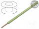 Wire  LgY  stranded  Cu  1mm2  light green  PVC  300/500V  100m