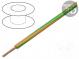 Wire  LgY  stranded  Cu  1mm2  orange-green  PVC  300/500V  100m