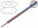 Wire  LgY  stranded  Cu  1mm2  red-blue  PVC  300/500V  100m  Class  5