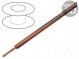 Wire  LgY  stranded  Cu  1mm2  red-brown  PVC  300/500V  100m