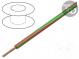 Wire  LgY  stranded  Cu  1mm2  red-green  PVC  300/500V  100m