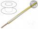 Wire  LgY  stranded  Cu  1mm2  white-yellow  PVC  300/500V  100m