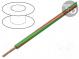Wire  LgY  stranded  Cu  1.5mm2  green-red  PVC  300/500V  100m