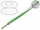 Wire  LgY  stranded  Cu  1.5mm2  green-white  PVC  300/500V  100m