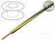 Wire  LgY  stranded  Cu  1.5mm2  yellow-black  PVC  300/500V  100m