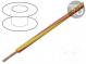 Wire  LgY  stranded  Cu  1.5mm2  yellow-red  PVC  300/500V  100m