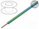 Wire  LgY  stranded  Cu  2.5mm2  green-blue  PVC  300/500V  50m