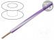 Wire  LgY  stranded  Cu  2.5mm2  white-violet  PVC  300/500V  50m
