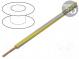 Wire  LgY  stranded  Cu  2.5mm2  yellow-grey  PVC  300/500V  50m