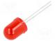 LED  10mm  red  45÷90mcd  60°  Front  convex