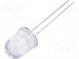 LED  10mm  white cold  14000÷23000mcd  15°  Front  convex  11000K