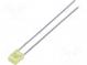 LED  rectangular  3.2x2x4.15mm  yellow  30÷70mcd  130°  Front  flat