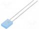 LED  rectangular  5x2x7.15mm  blue  160÷270mcd  130°  Front  flat