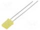 LED  rectangular  5x2mm  yellow  16÷25mcd  146°  Front  flat  20mA