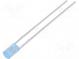 LED  3mm  blue  210÷350mcd  110°  Front  flat  without flange
