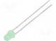 LED  3mm  yellow green  70÷120mcd  60°  Front  convex