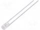LED  3mm  red  600÷1000mcd  110°  Front  flat  without flange