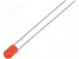 LED  3mm  red  160÷270mcd  80°  Front  convex