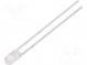 LED  3mm  white cold  5000÷8500mcd  30°  Front  convex  11000K