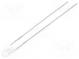 LED  3mm  white cold  2200÷3800mcd  30°  Front  convex