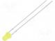LED  3mm  yellow  210÷350mcd  60°  Front  convex