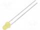 LED  3mm  yellow  210÷350mcd  60°  Front  convex