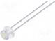 LED  4.8mm  white cold  1300÷2200mcd  100°  Front  convex  2.6÷3.6V