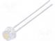 LED  4.8mm  white warm  1300÷2200mcd  100°  Front  convex  2.6÷3.6V