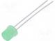 LED  5mm  green-yellow  13÷30mcd  130°  20mA  1.6÷2.4V  Front  flat
